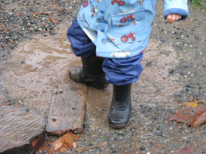 It's almost deeper than my boots.